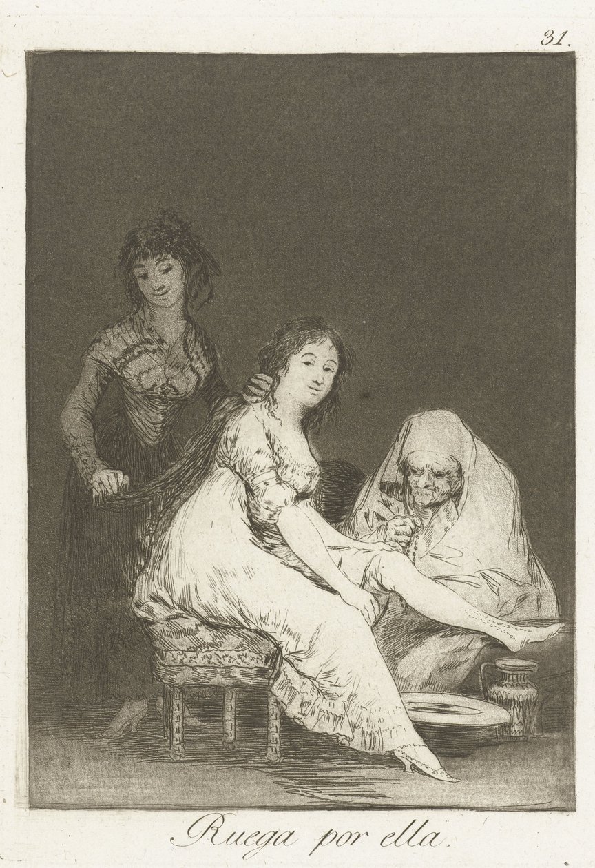 Hun ber for henne av Francisco de Goya