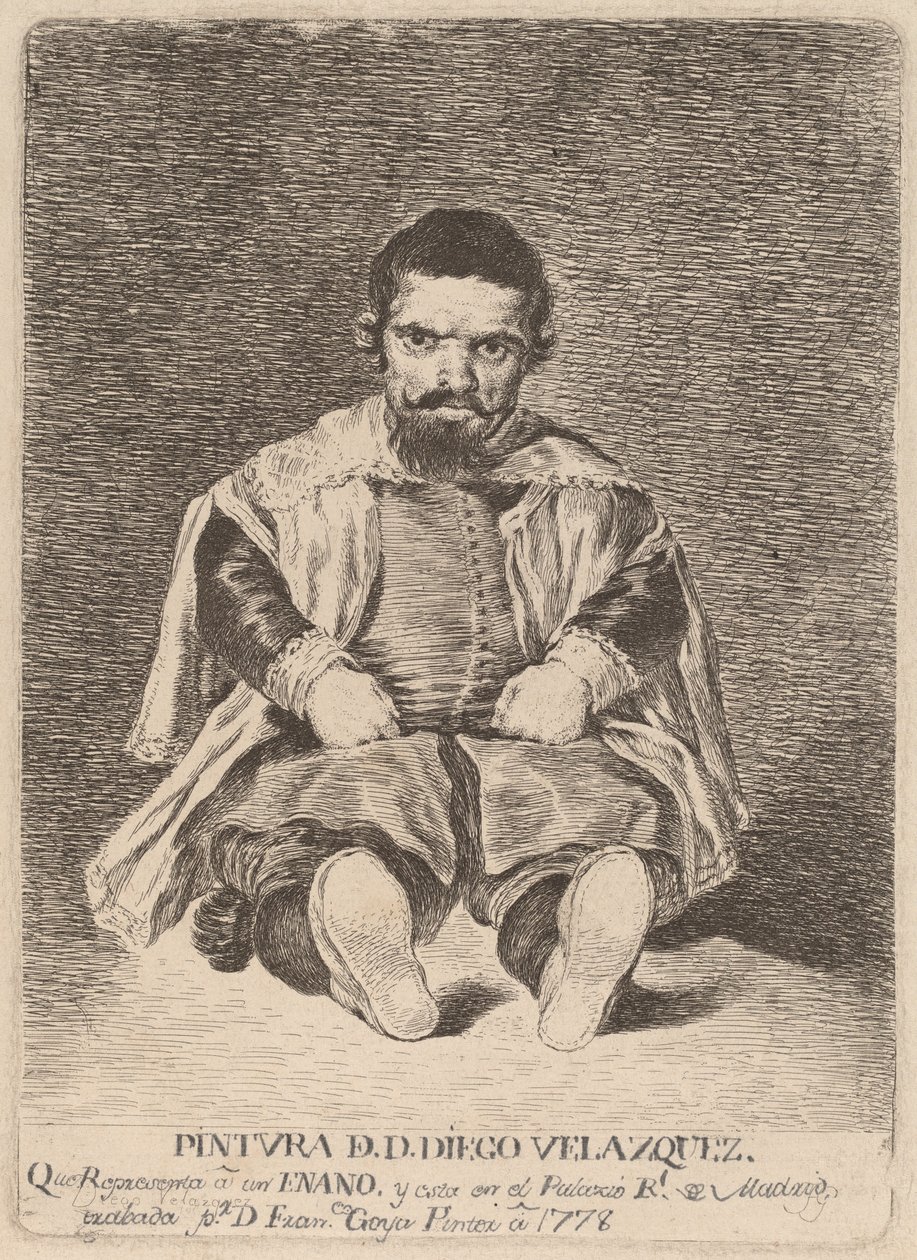 En dverg (En dverg) av Francisco de Goya after Diego Velázquez