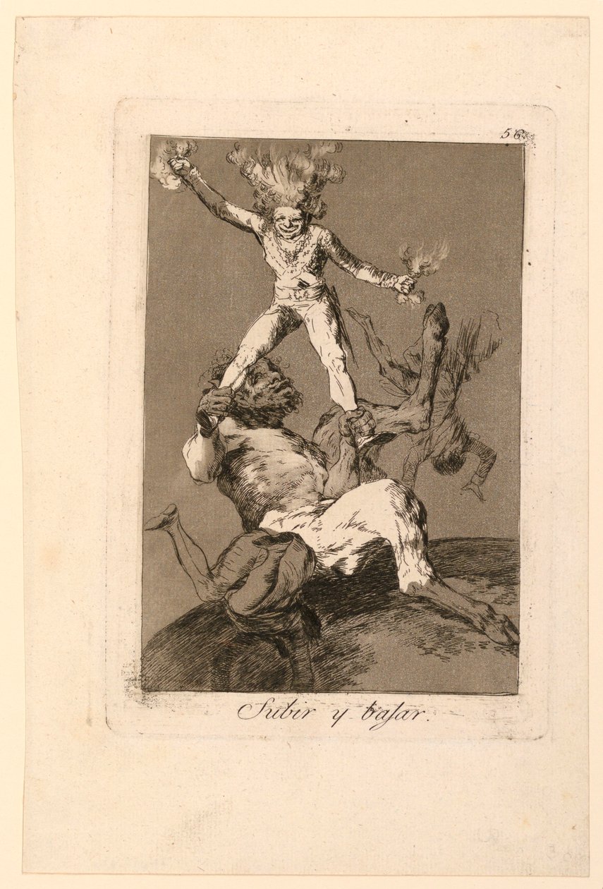 Opp og ned av Francisco de Goya y Lucientes