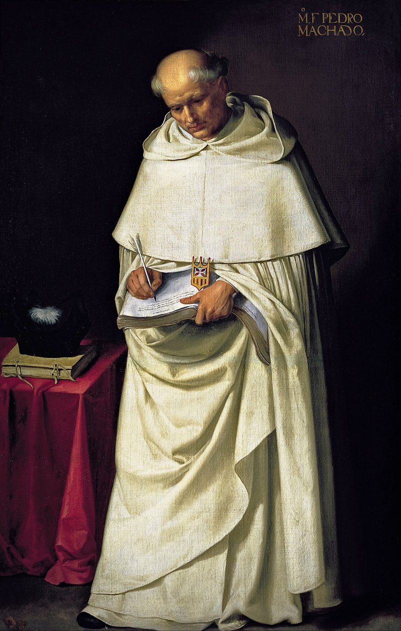 Broder Pedro Machado av Francisco de Zurbaran