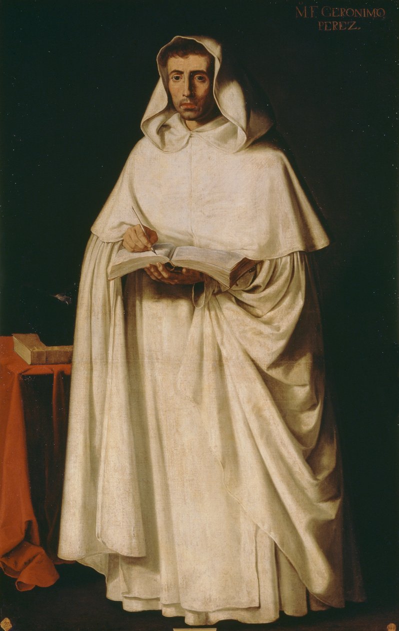 Friar Jeronimo Perez, av Francisco de Zurbaran (1598-1664) av Francisco de Zurbaran