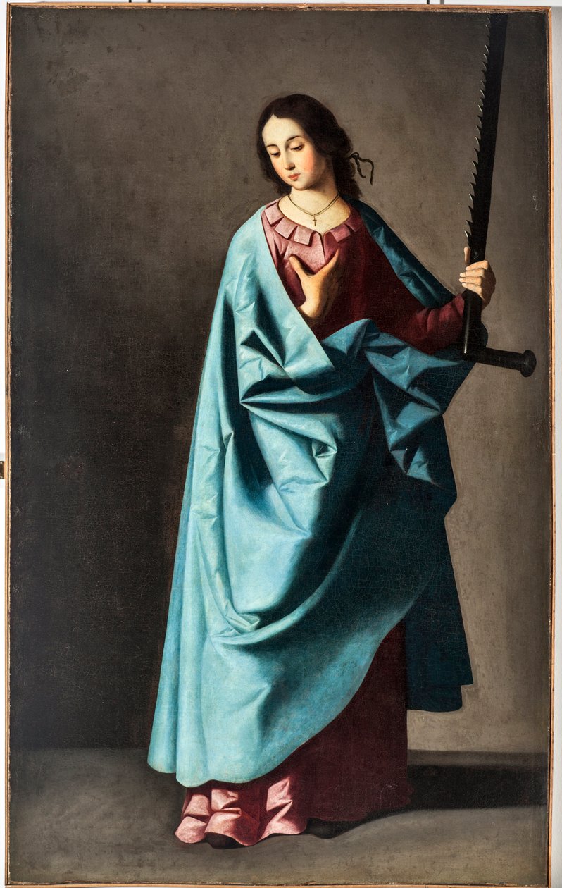 Great Martyr Euphemia (olje på lerret av Francisco de Zurbaran