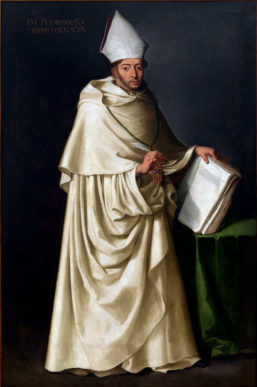 Pedro de Ona (1570-1643) av Zurbaran, Francisco, de (1598-1664). Olje på lerret, størrelse: 207x136, ca. 1630, Sevilla rådhus av Francisco de Zurbaran
