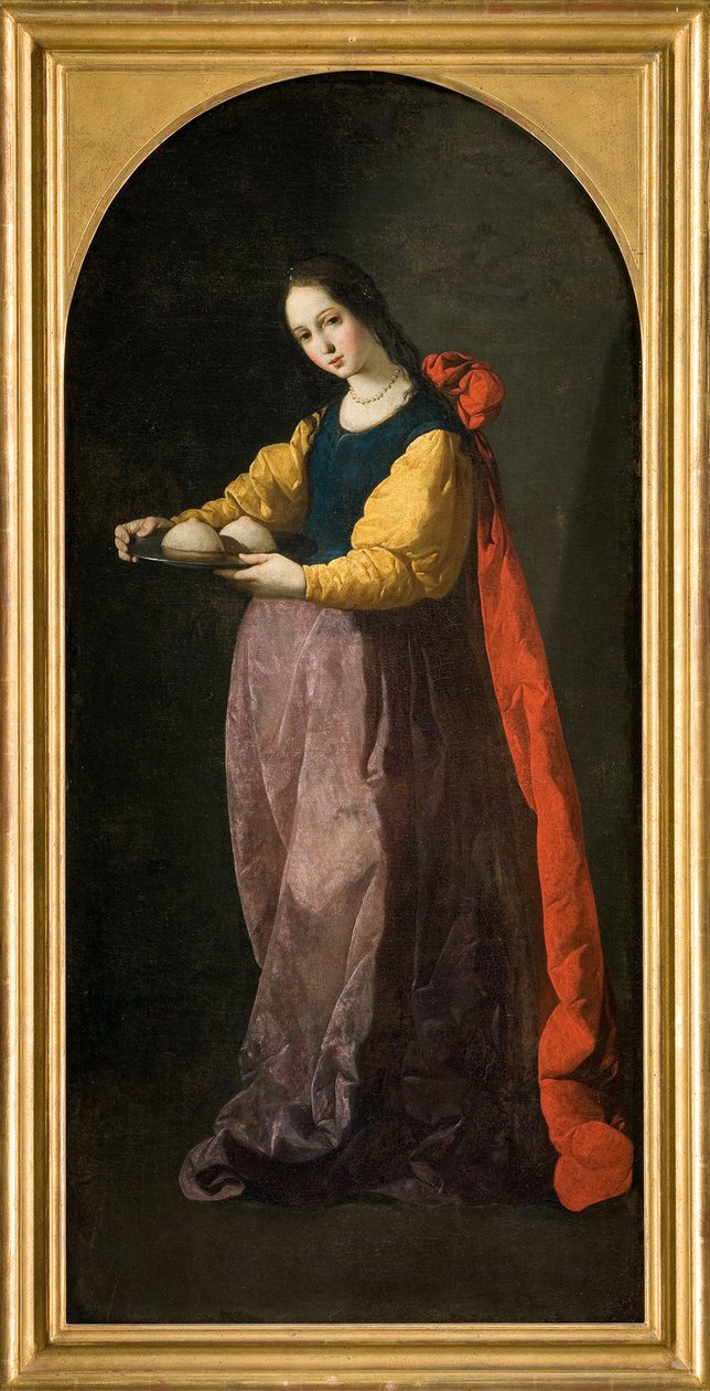 Saint Agatha, mellom 1630 og 1635 av Francisco de Zurbaran