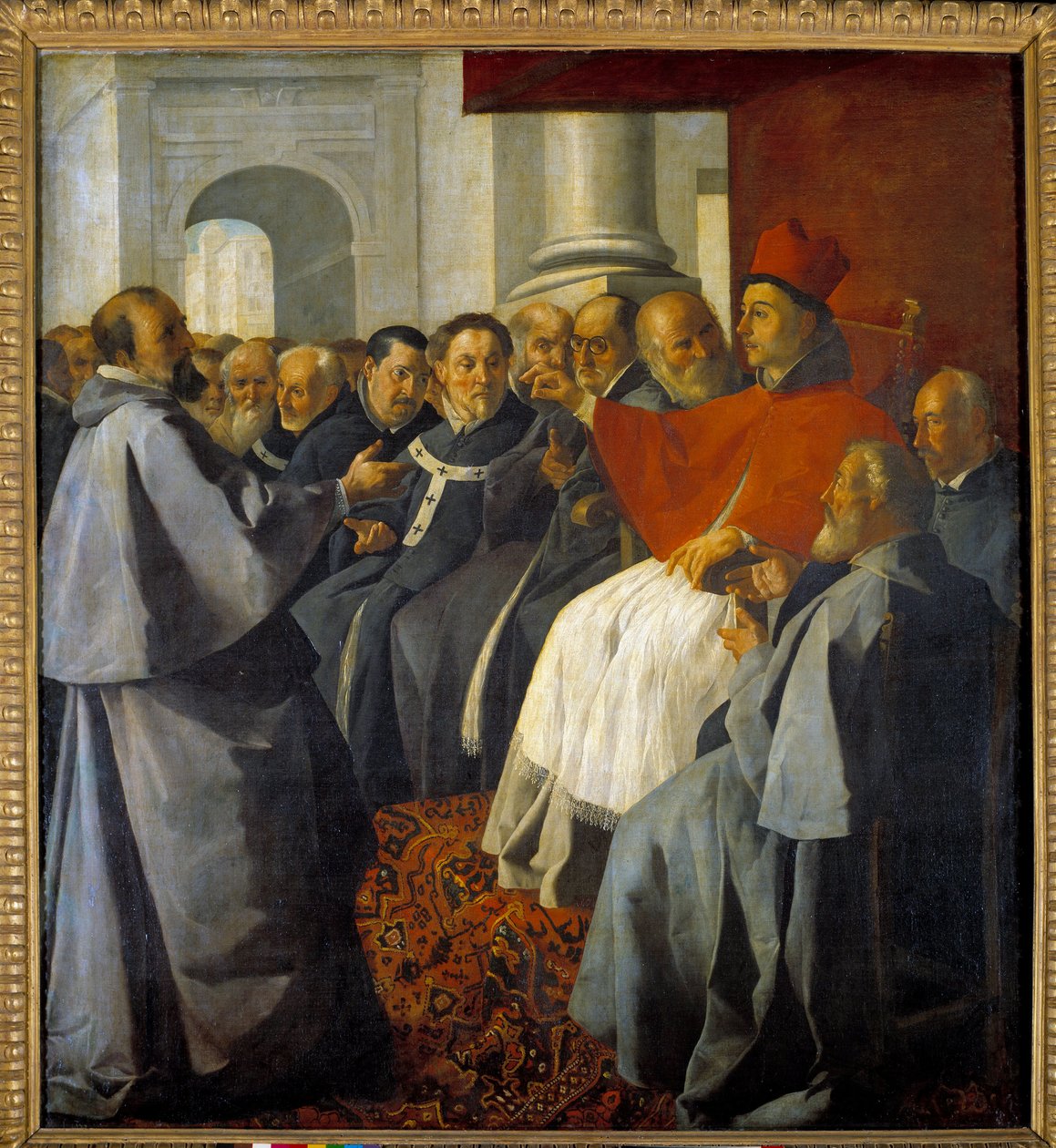 Saint Bonaventure (San Bonaventura da Bagnoregio) (1221-1274) ved rådet i Lyon i 1274 Maleri av Francisco de Zurbaran (1598-1664) av Francisco de Zurbaran