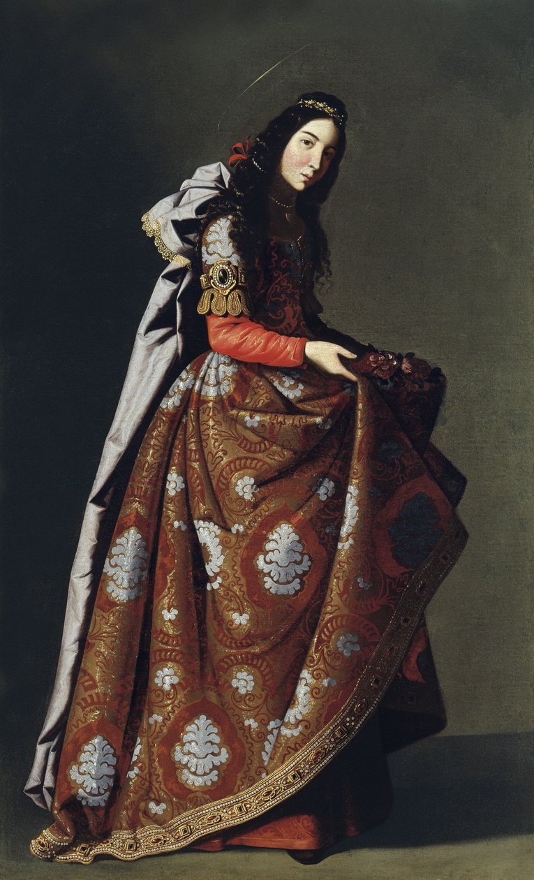 Saint Casilda av Toledo, ca 1630-1634 av Francisco de Zurbaran