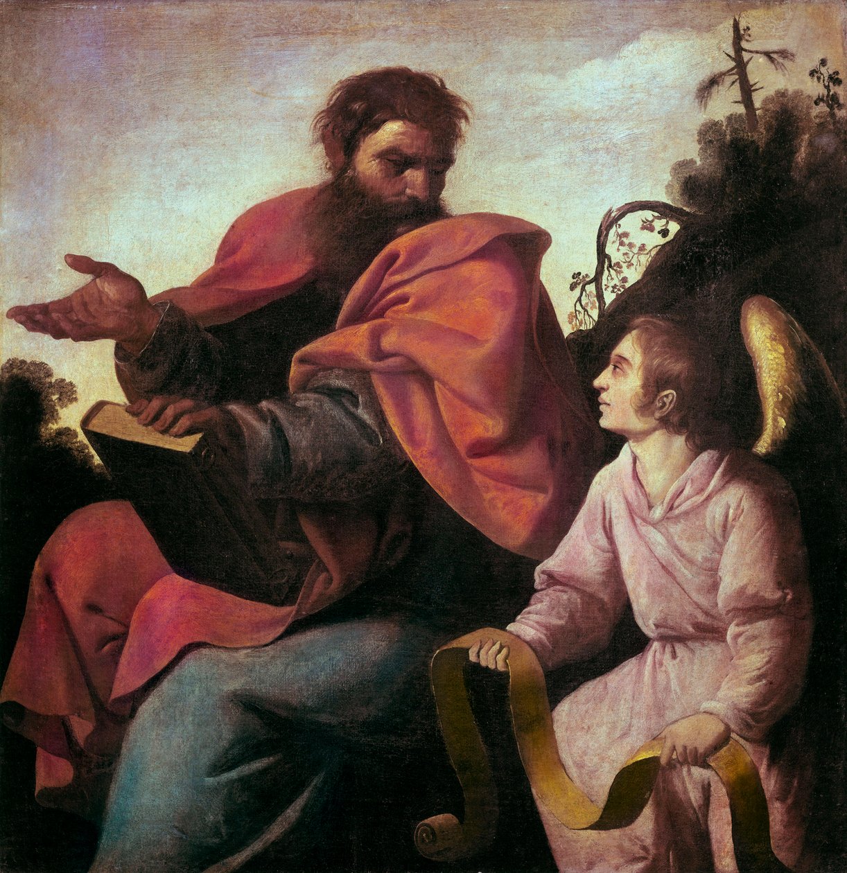 Saint Matteus og engelen av Francisco de Zurbaran