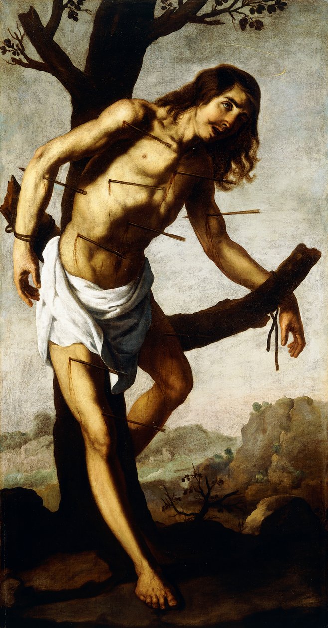 Den hellige Sebastian, ca. 1640-50 av Francisco de Zurbaran