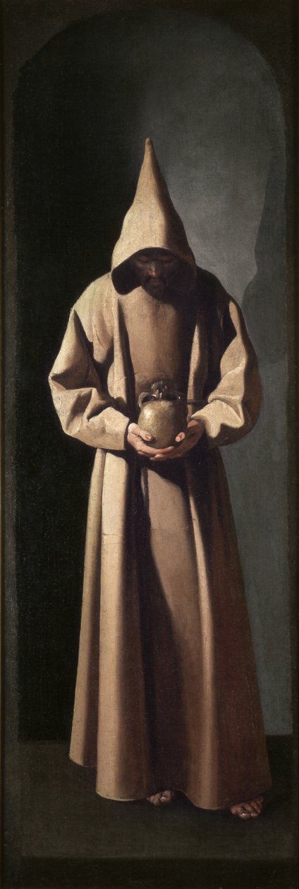 St. Francis betrakter en hodeskalle av Francisco de Zurbaran