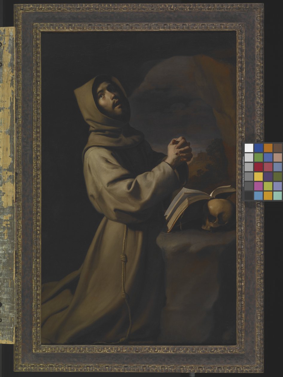 St. Franciskus i meditasjon (olje på lerret) av Francisco de Zurbaran