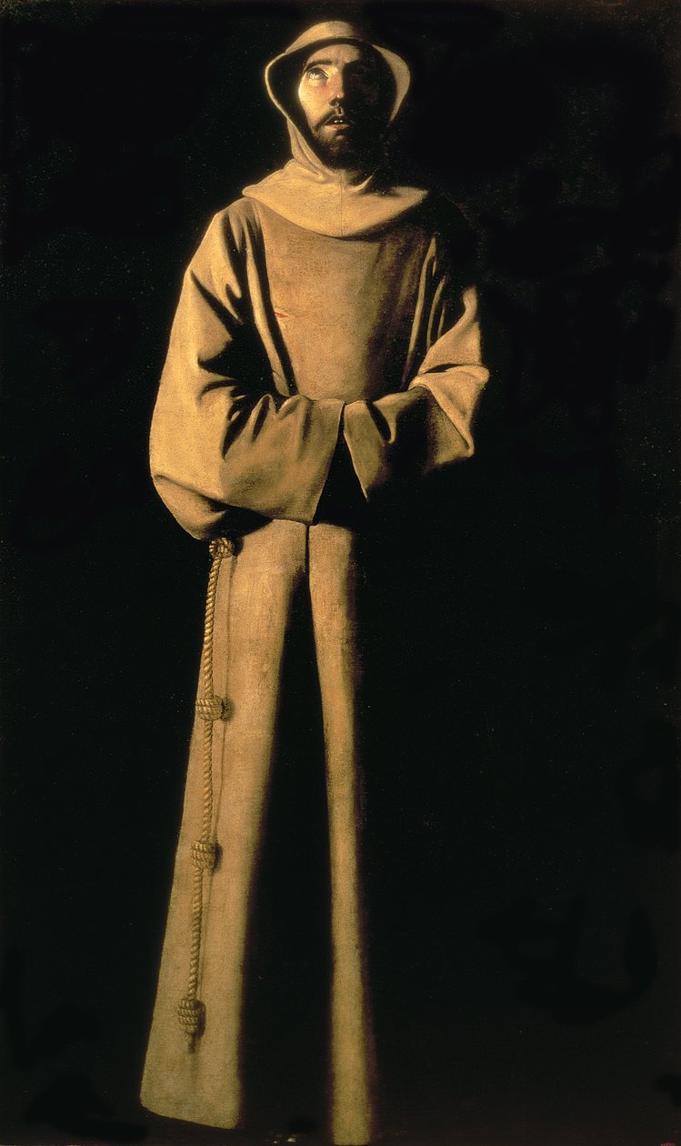 St. Frans av Assisi, ca. 1640 (olje på lerret) av Francisco de Zurbaran