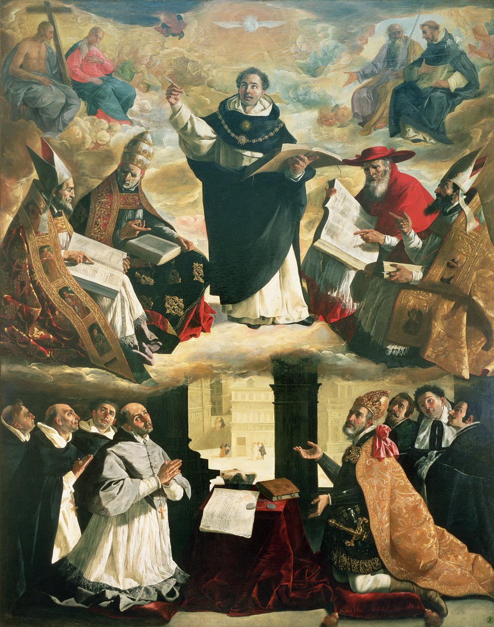 Apoteosen til St. Thomas Aquinas av Francisco de Zurbaran
