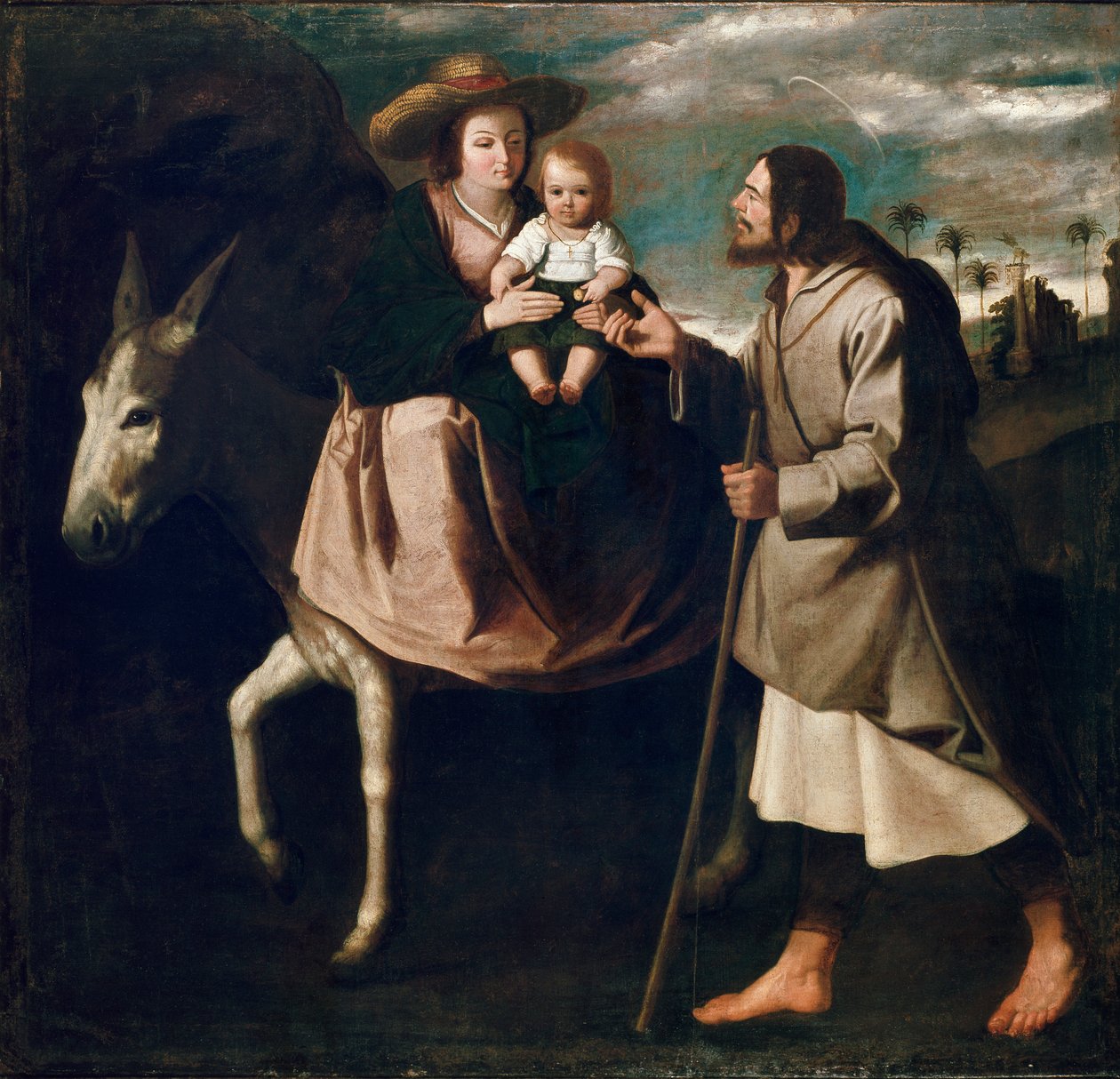 Flukten til Egypt, slutten av 1630-årene av Francisco de Zurbaran