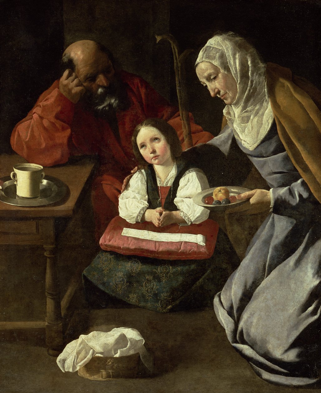 Den hellige familie av Francisco de Zurbaran