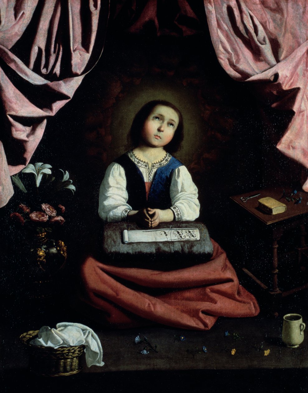 Den unge jomfru, c1632-33 av Francisco de Zurbaran