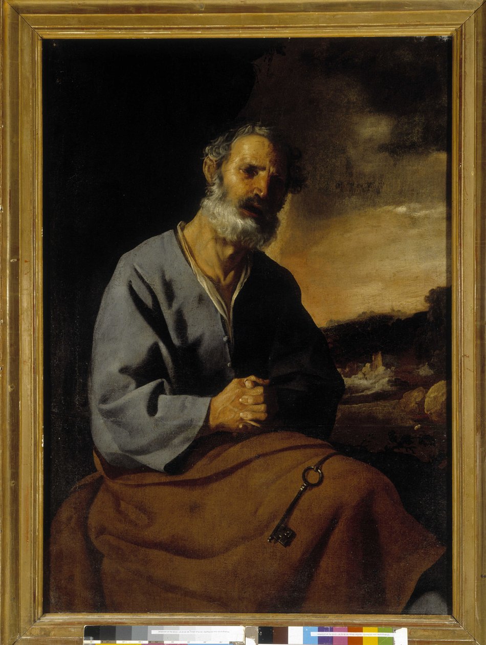 St. Peters omvendelse (olje på lerret) av Francisco de Zurbaran
