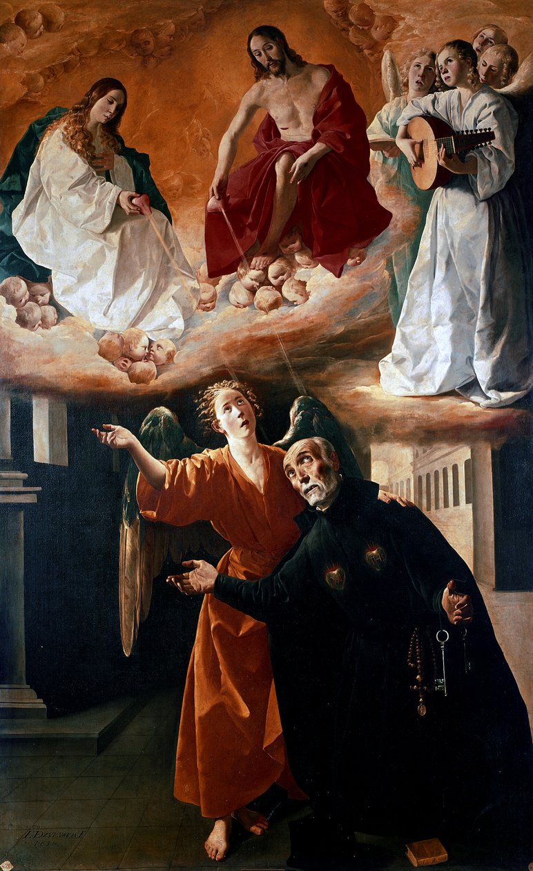 Visjonen salige Alonso Rodriguez av Francisco de Zurbaran