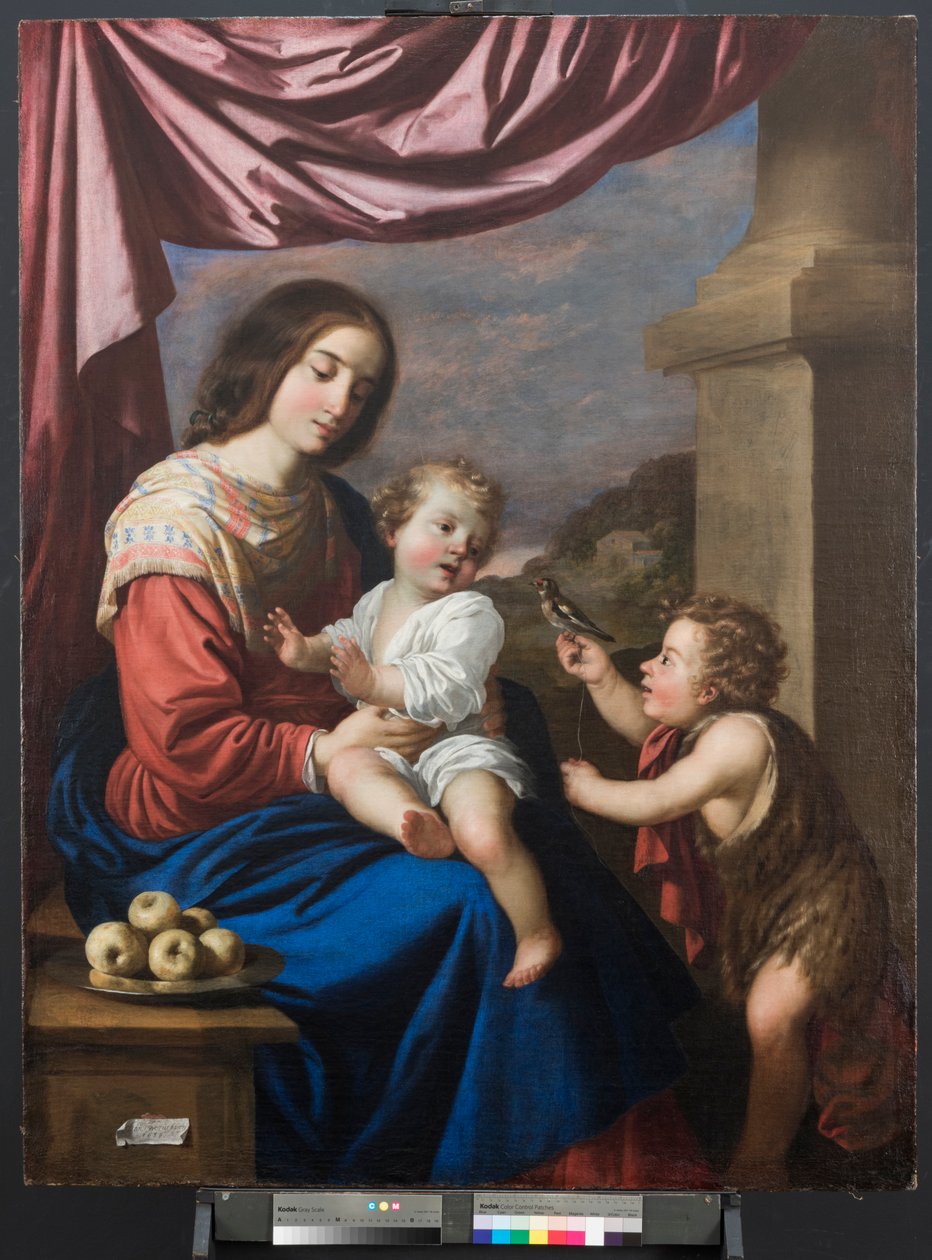 Jomfru og barn med Saint John av Francisco de Zurbaran