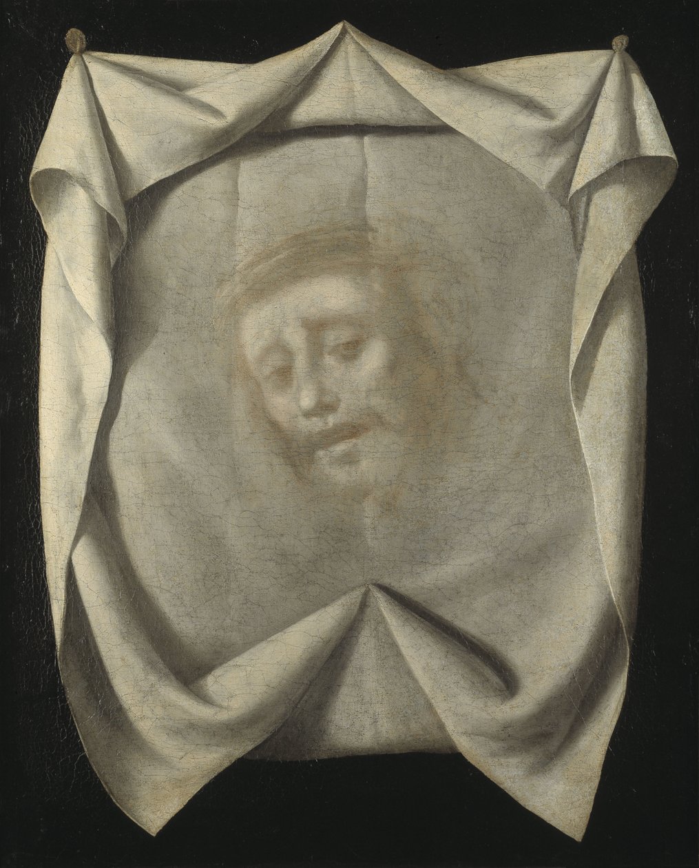 Svensk: Veronikas svetteduk Sløret til den hellige Veronica, Det hellige ansikt av Francisco de Zurbaran