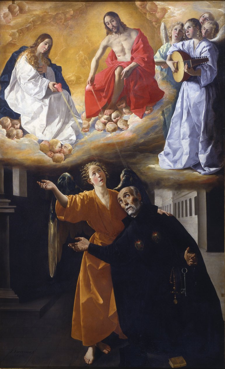 Visjon av salige Alonso Rodríguez av Francisco de Zurbaran