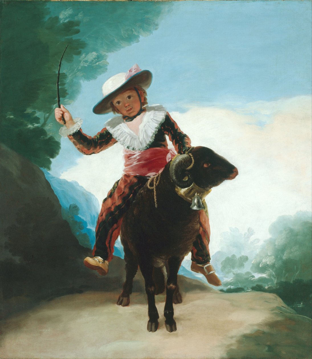 Gutt på en vær av Francisco de Goya