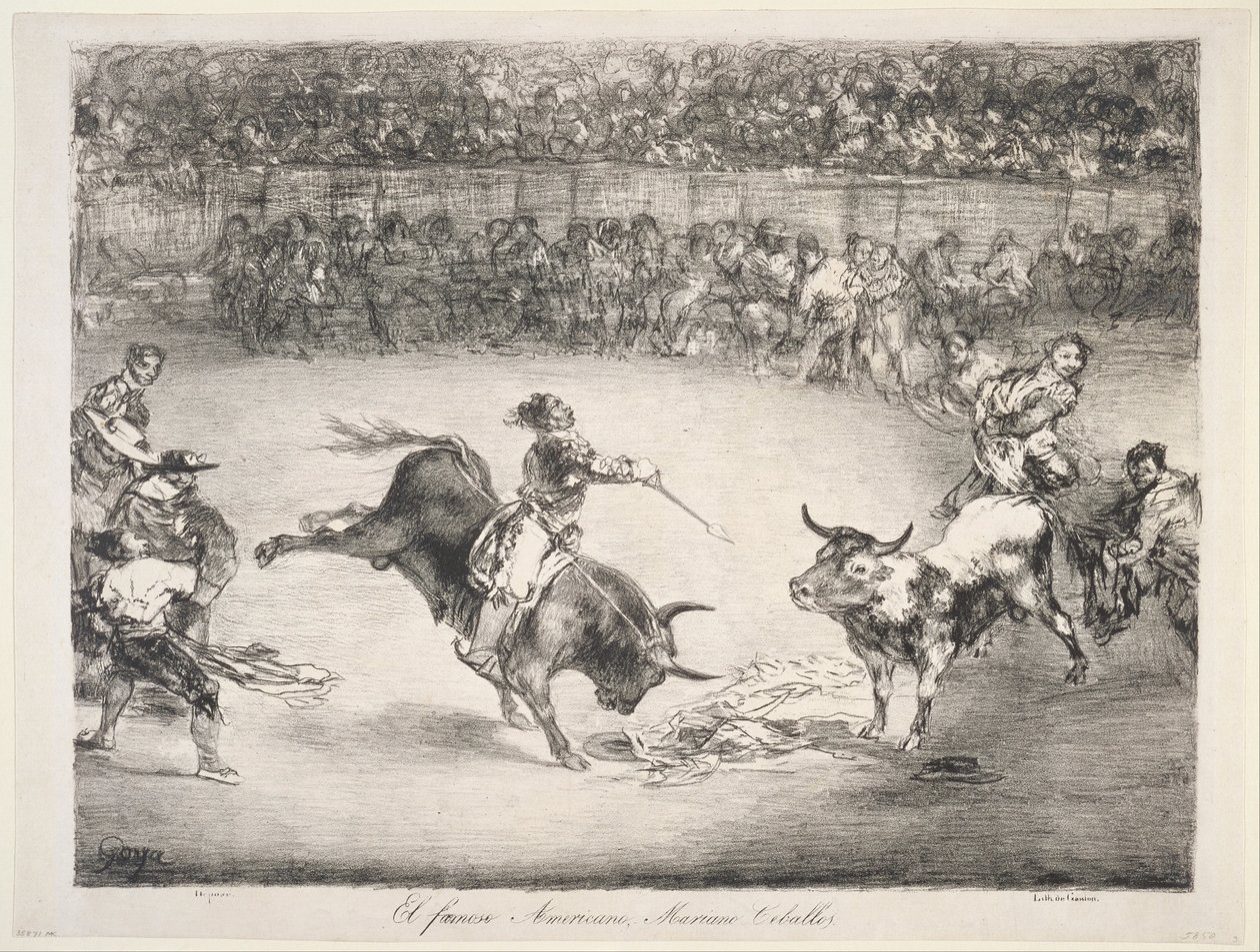 Den berømte amerikanske Mariano Ceballos av Francisco de Goya