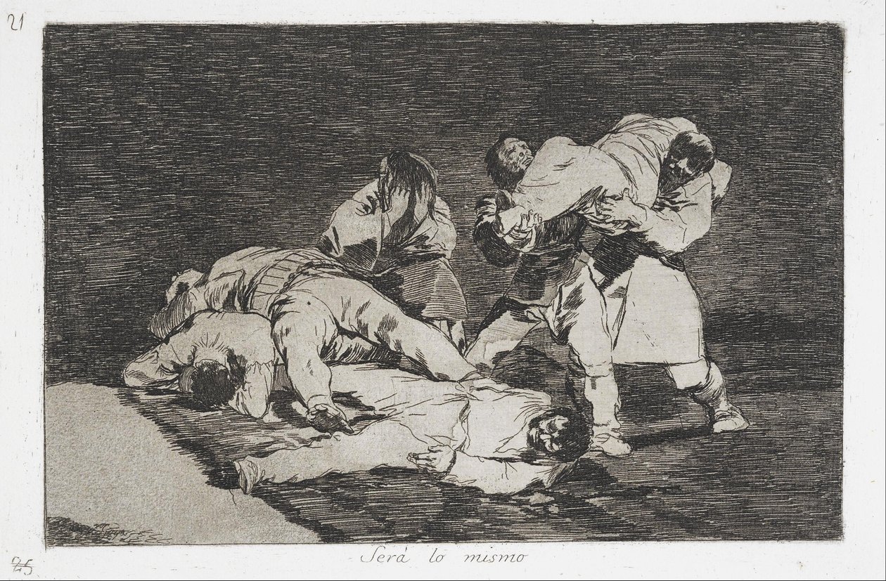 Det samme fra serien Disasters of War av Francisco de Goya