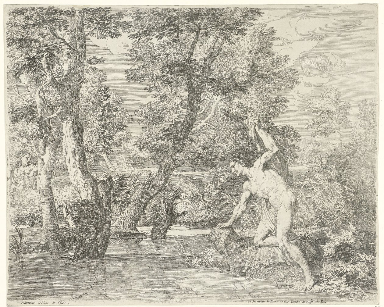 Narcissus av Franciscus de Neve