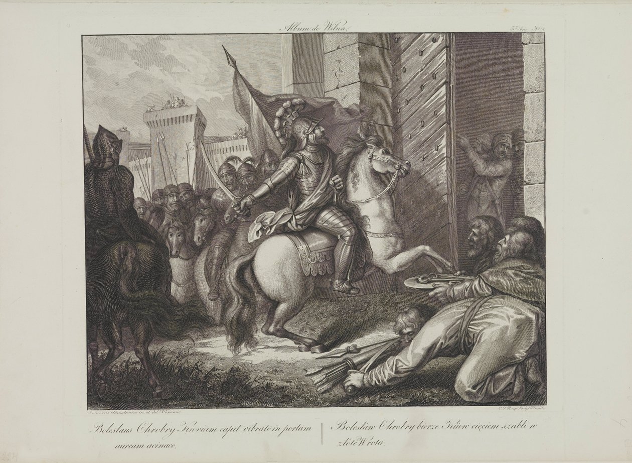 Boleslaw den modiges inntreden i Kiev av Smuglewicz, Franciszek (1745-1807). Litografi, slutten av 1700-tallet. Privat samling av Franciszek Smuglewicz