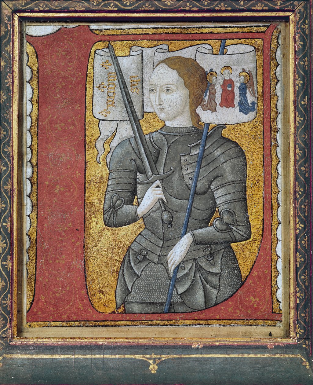 Historikert initial som viser Jeanne d