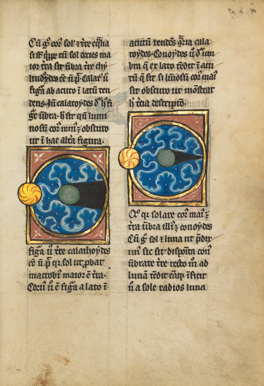 To diagrammer med sola og månen av Franco Flemish School