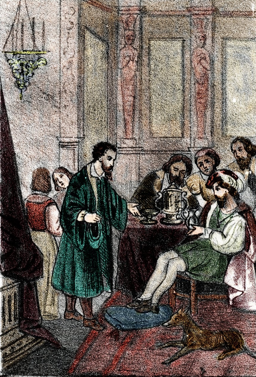 Billedhuggeren Benvenuto Cellini ved hoffet til kongen av Frankrike Francois I av Franco Mistrali