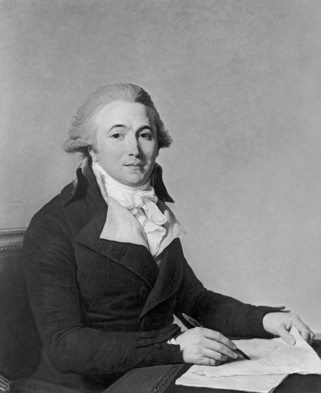Portrett av en ukjent mann, 1793 av François André Vincent