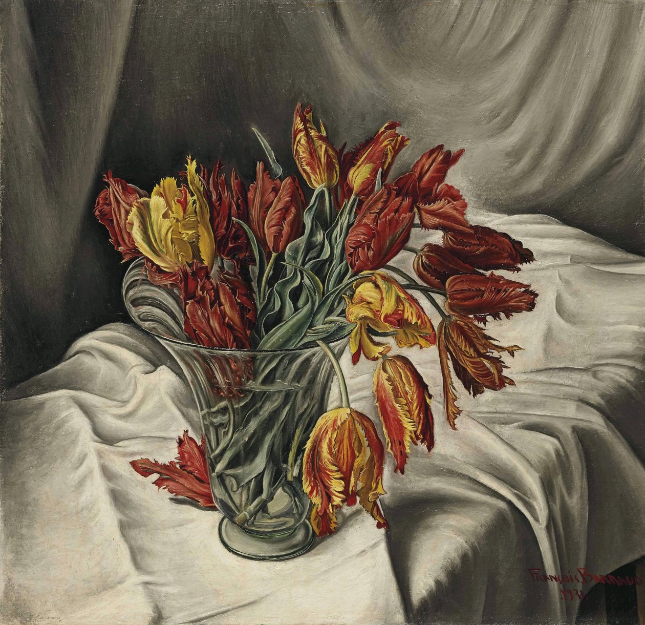 Tulipaner perroquetsn av Francois Barraud