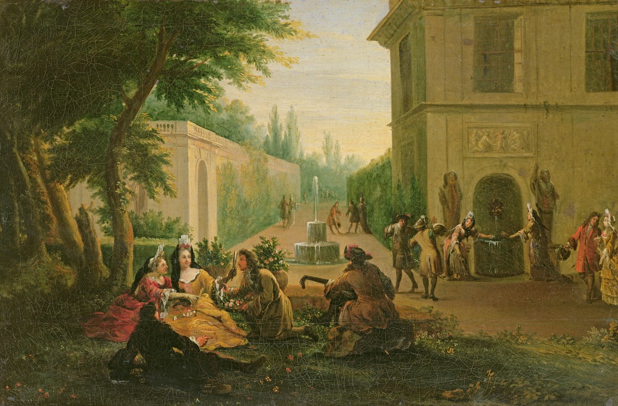 Lunsj i en park av François Boucher