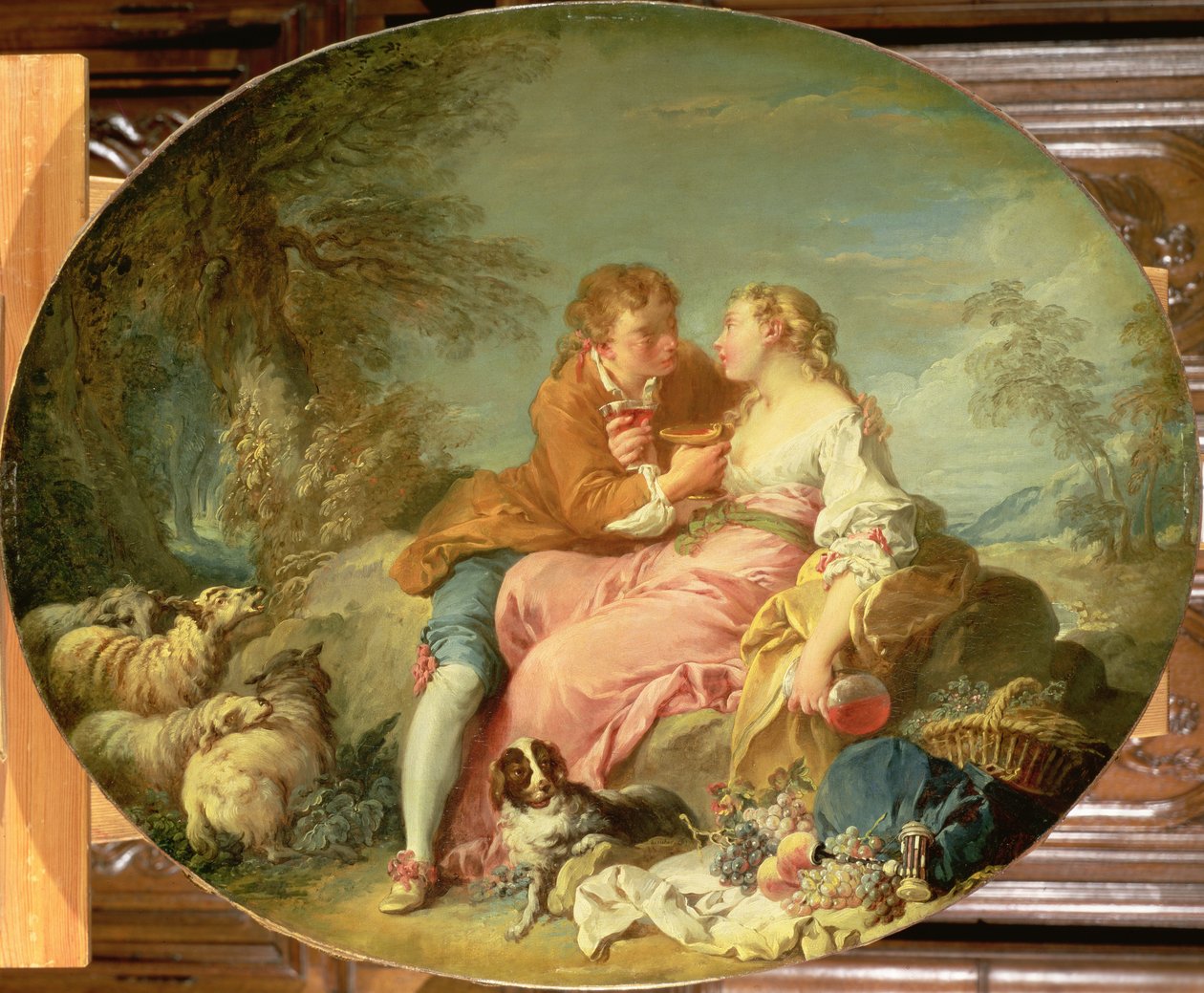 Pastoral scene, 1740-årene av François Boucher