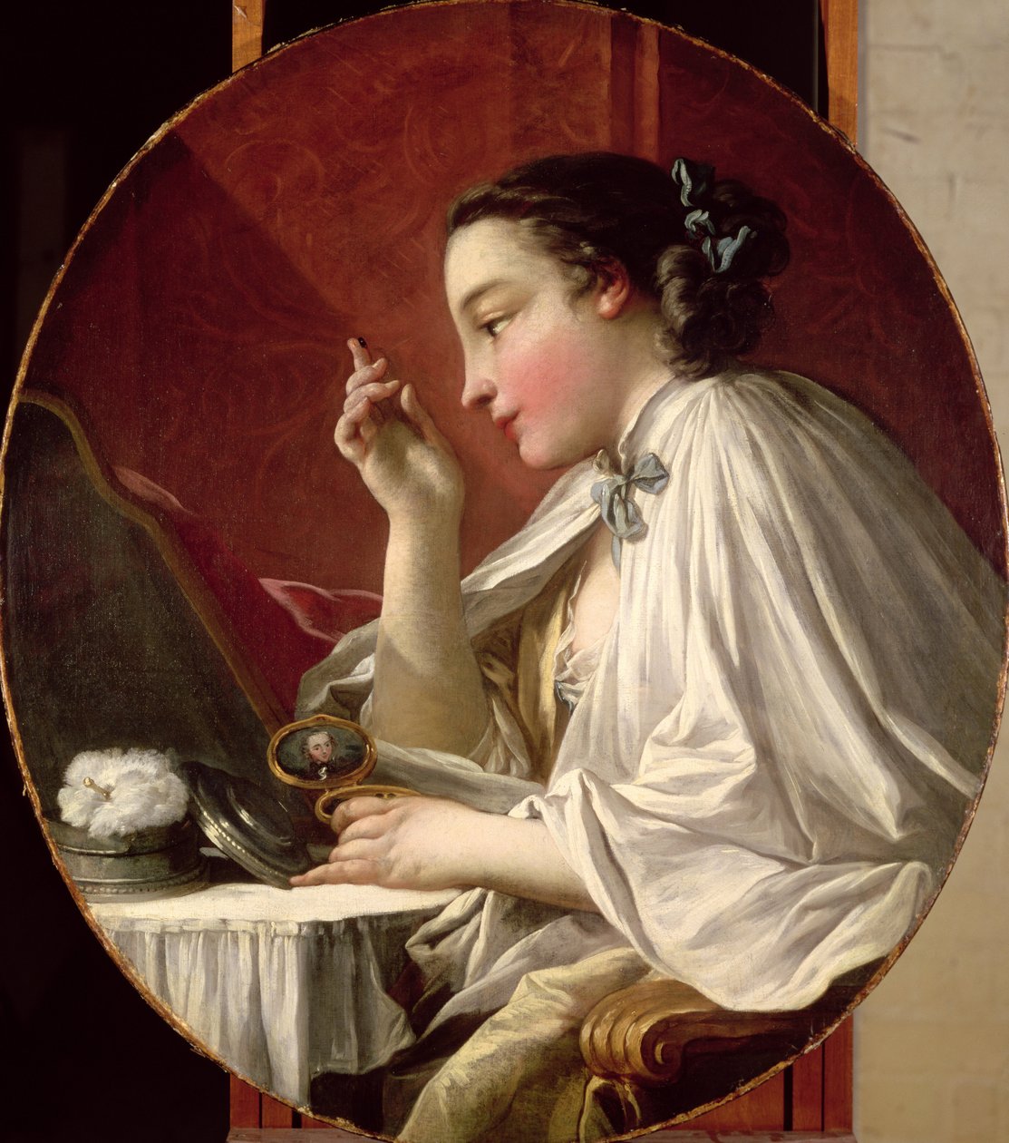 Kvinne på toalettet hennes av François Boucher