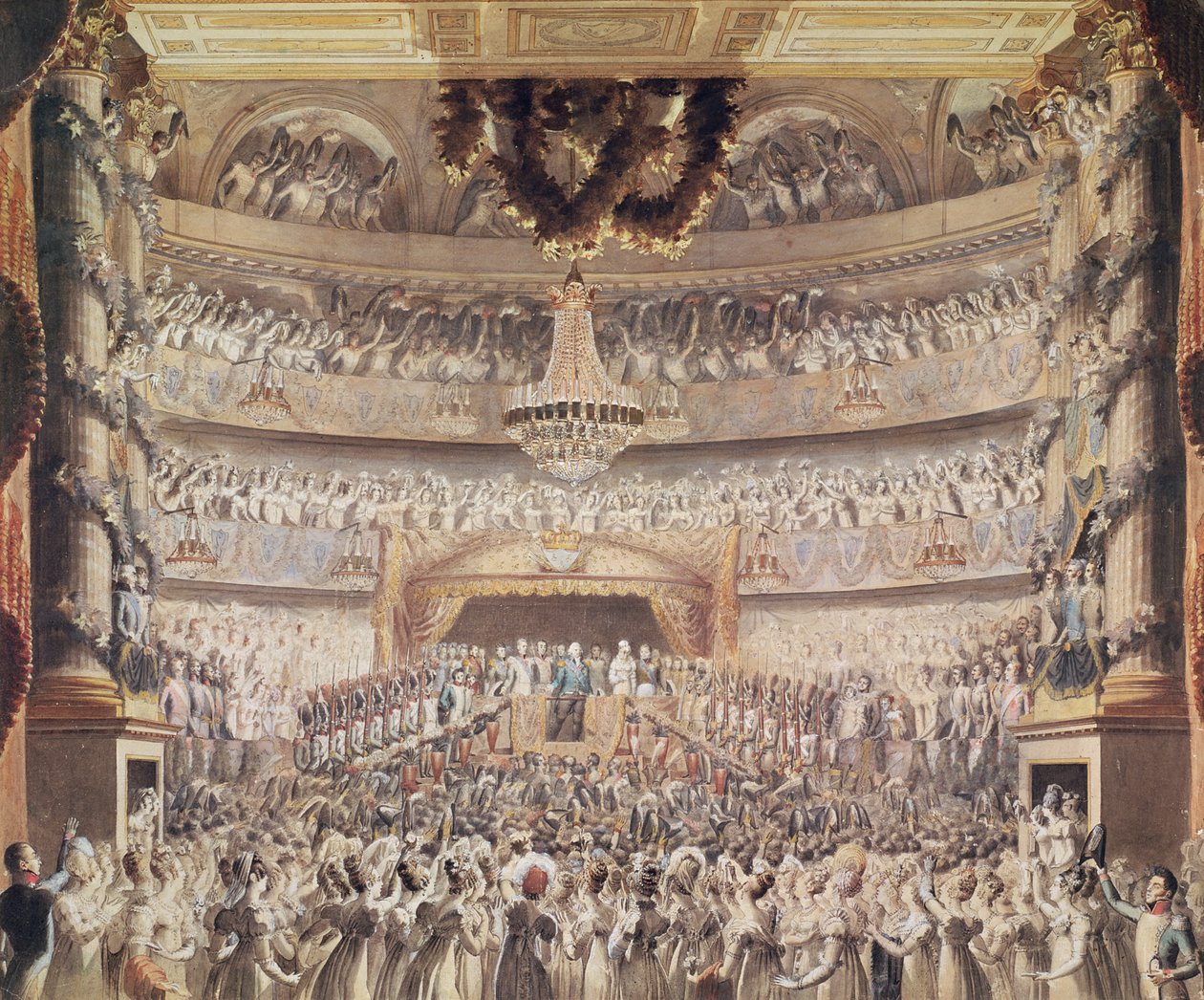 Louis XVIII (1755-1824) ved Theatre de l