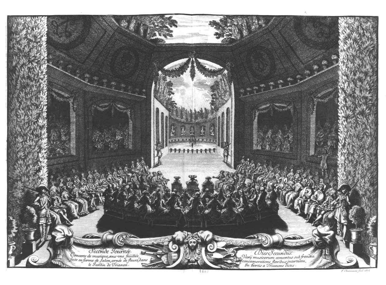 Konsert i hagen til Trianon, 2. feiringsdag i Versailles, 14. juli 1668