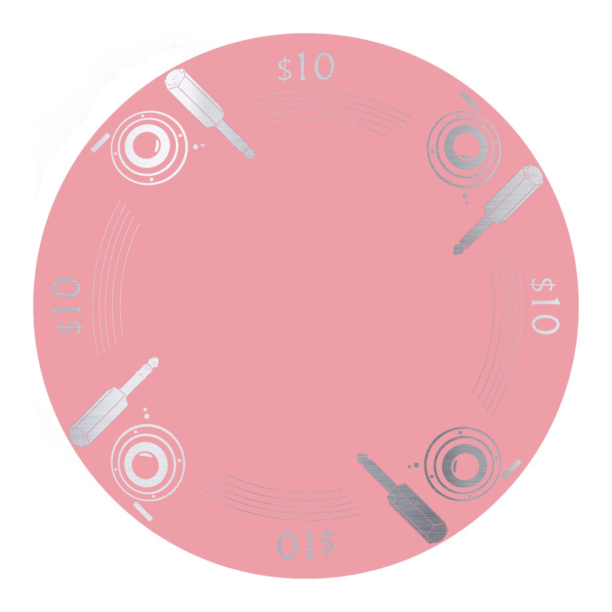 PokerChip $ 10, 2015, digital av Francois Domain