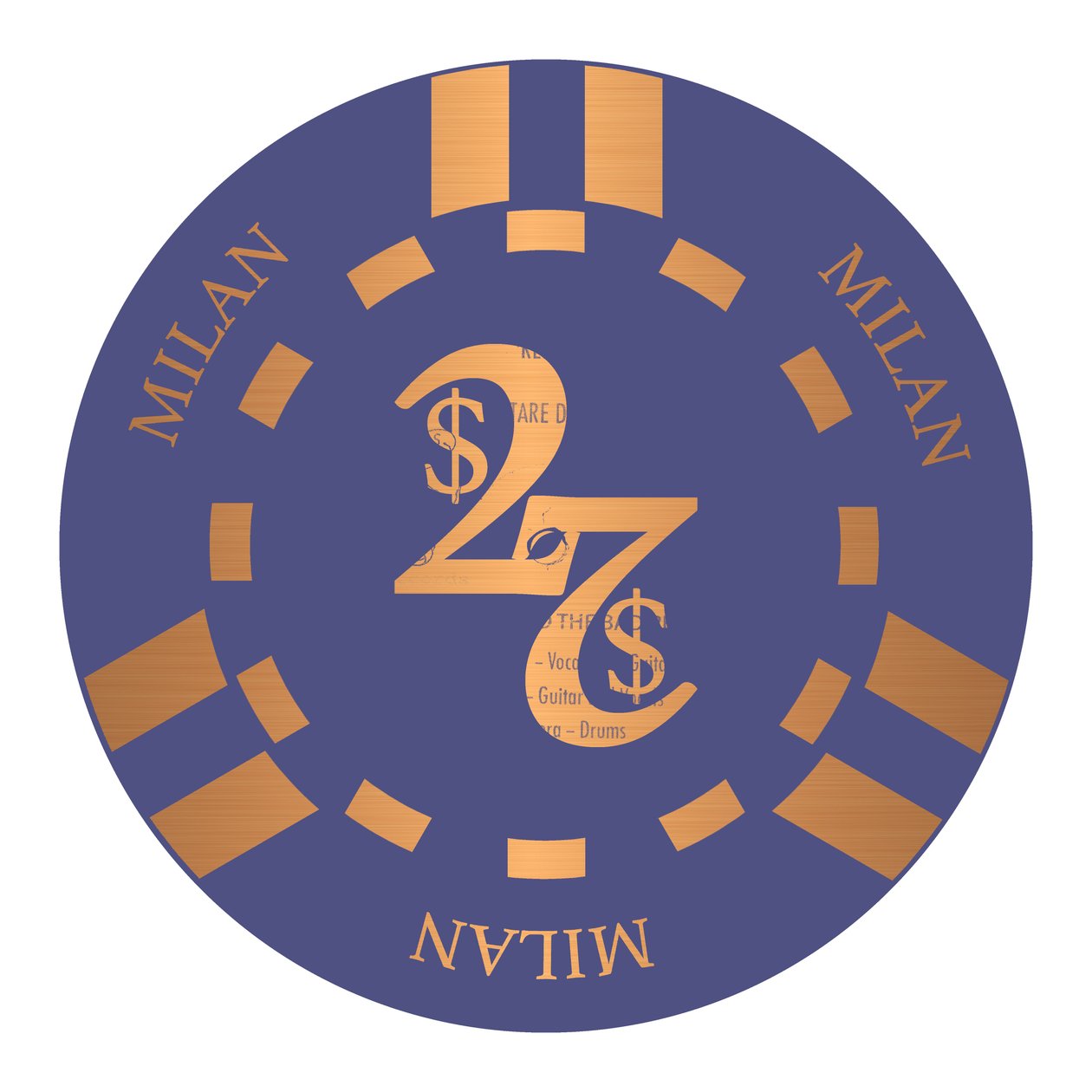 PokerChip $ 2, 2015, digital av Francois Domain