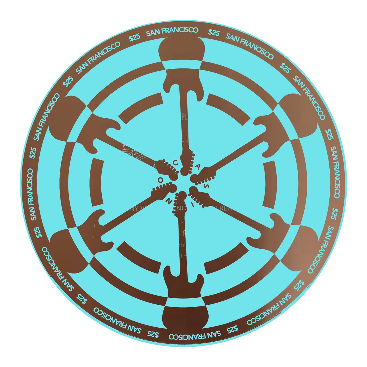 PokerChip $ 25, 2015, digital av Francois Domain