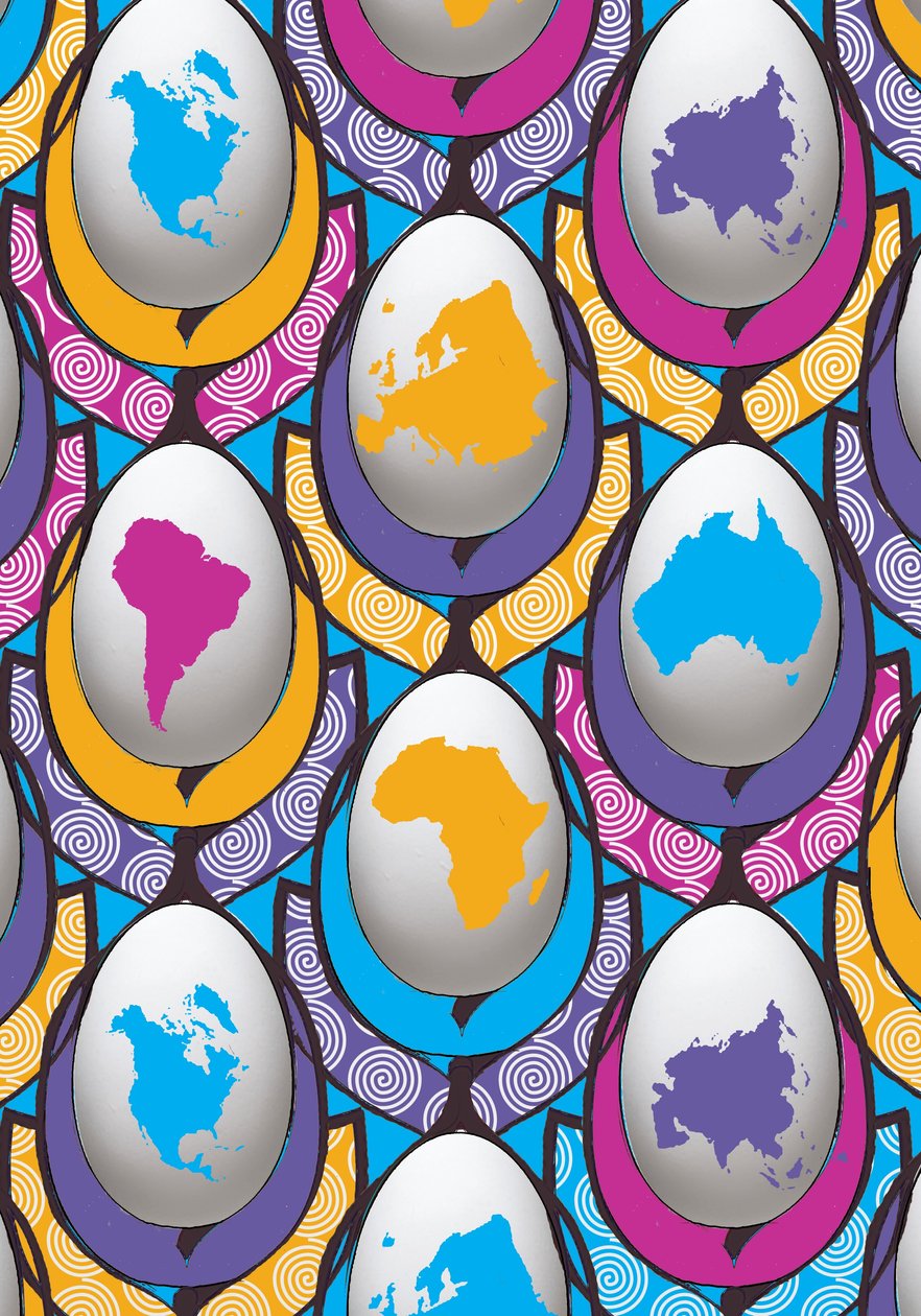 WorldWideEgg, 2015, (digital) av Francois Domain