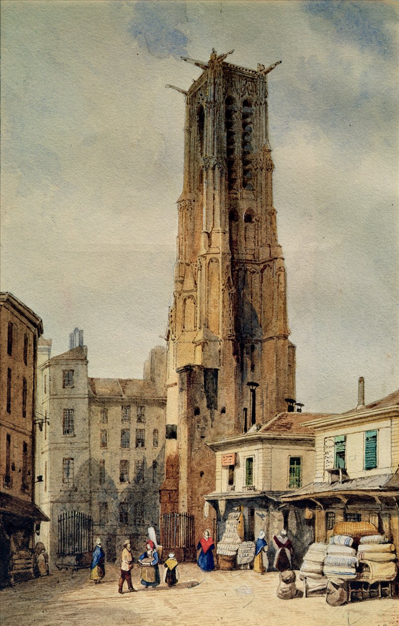 Saint-Jacques-tårnet av Francois Etienne Villeret