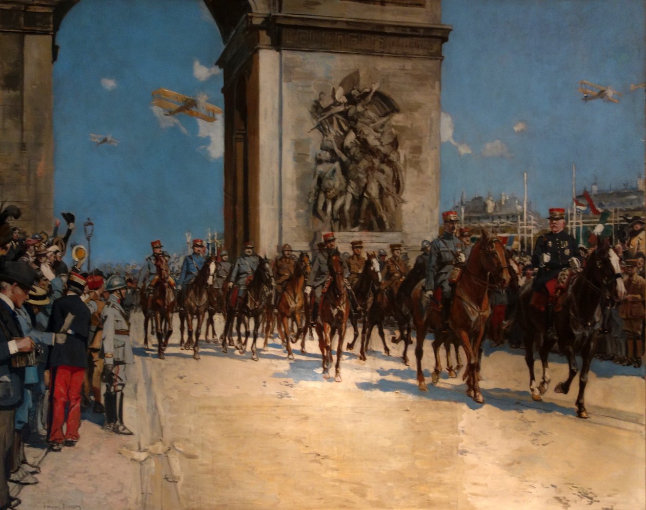 Seierparaden, 14. juli 1919 av Francois Flameng