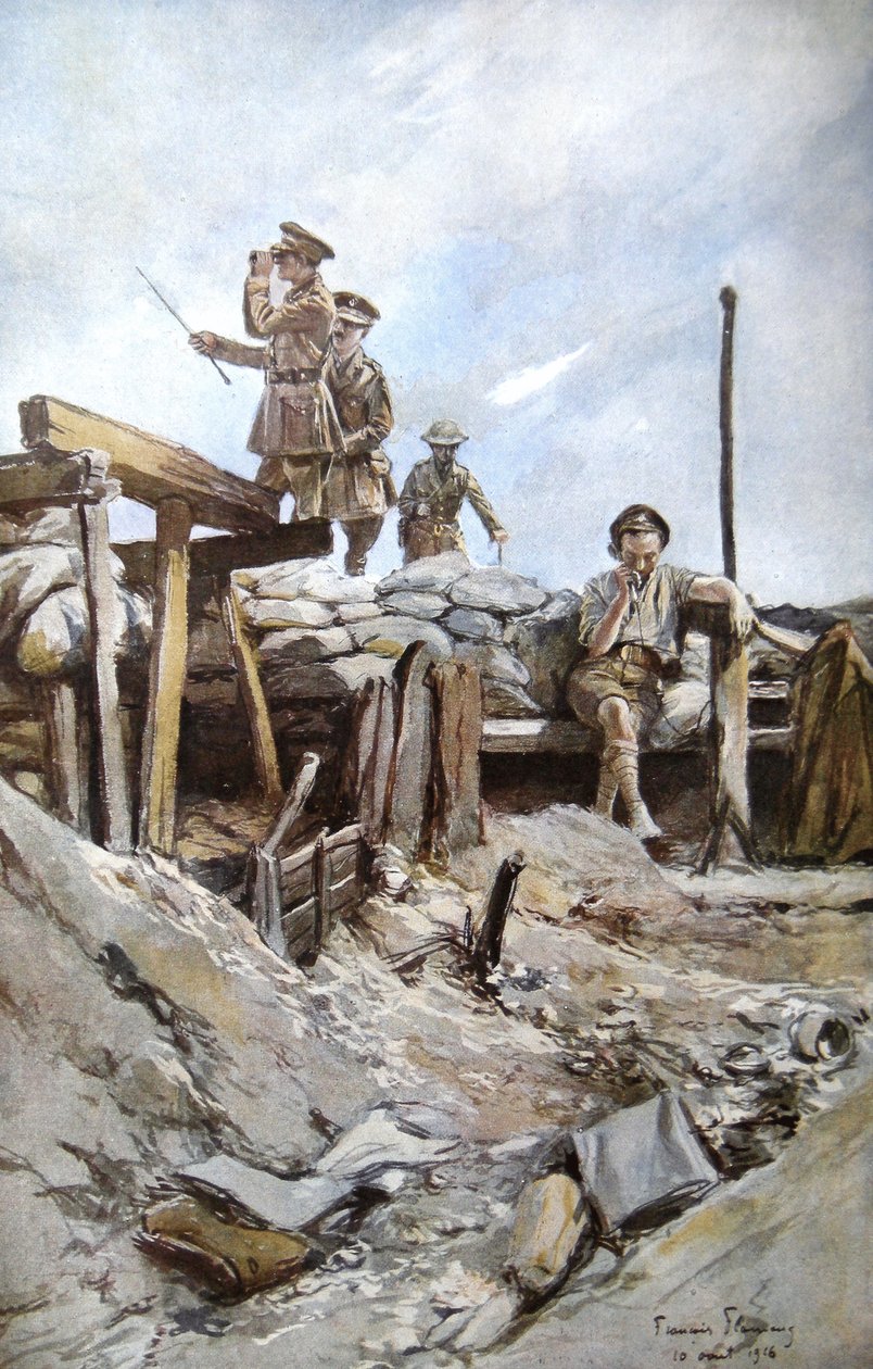Britiske offiserer, 1914 av Francois Flameng