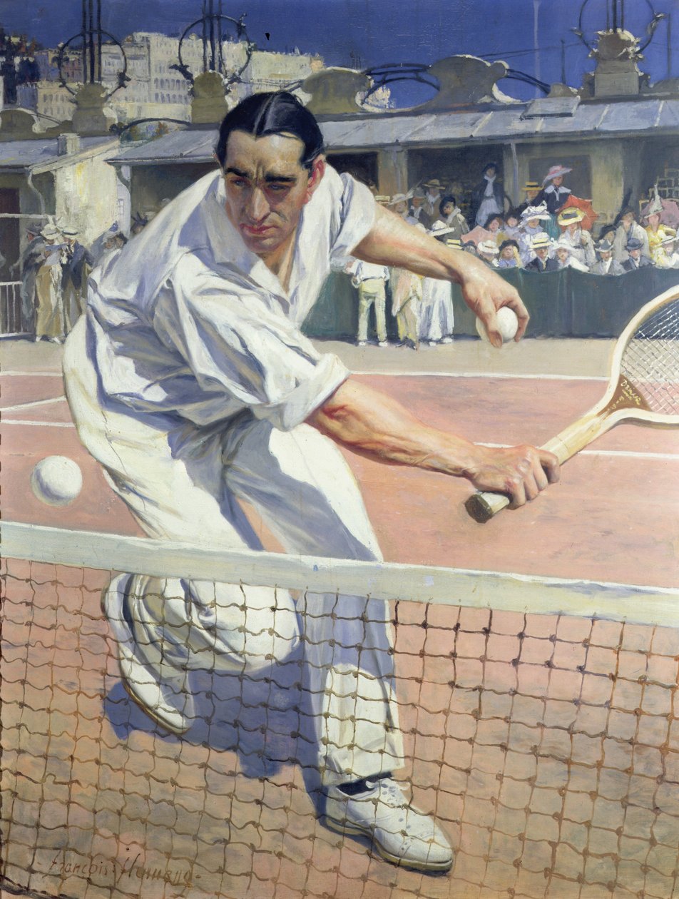 Portrett av Max Decugis av Francois Flameng