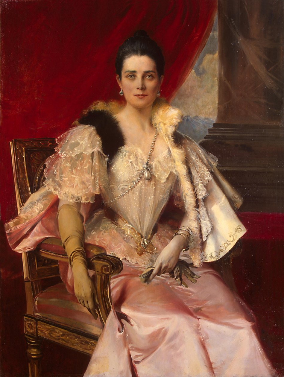 Portrett av Zinaida Yusupova 1861-1939 av Francois Flameng