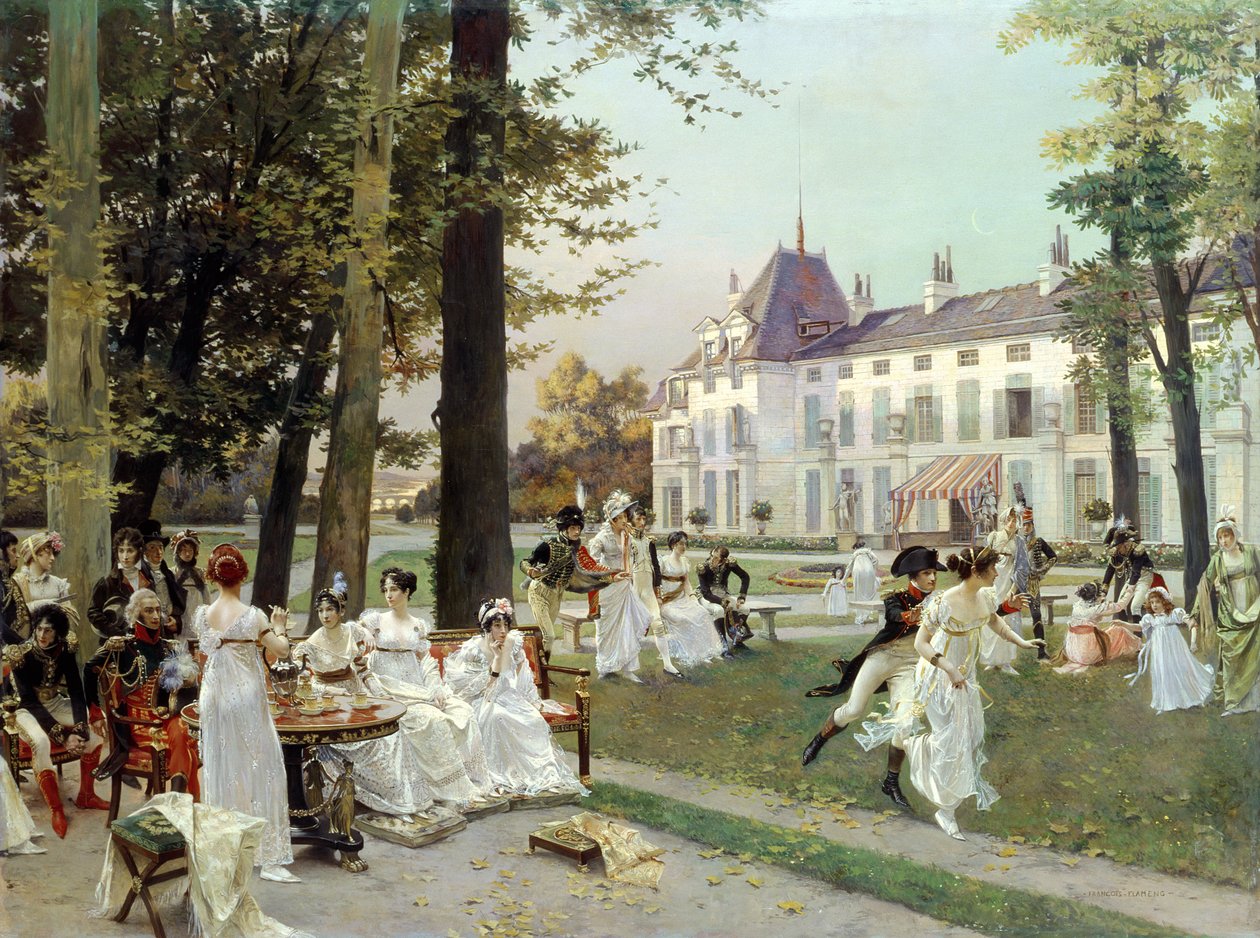Mottak på Malmaison, 1802 av Francois Flameng