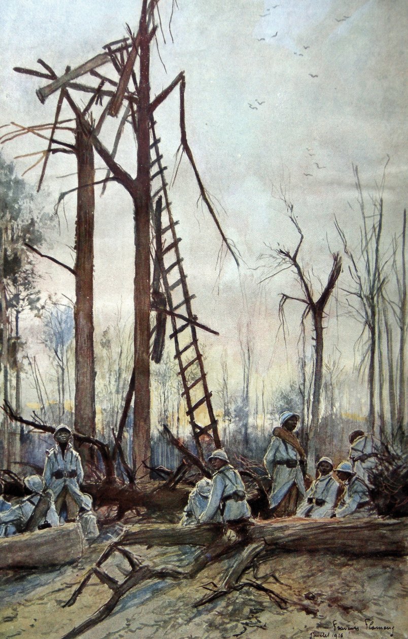 Slaget ved Somme, 1916 av Francois Flameng